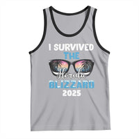 Funny I Survived The Florida Blizzarad Tank Top Snow Sunglasses