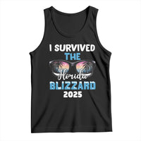 Funny I Survived The Florida Blizzarad Tank Top Snow Sunglasses