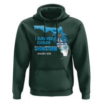Funny I Survived Florida Snowstorm 2025 Hoodie Coconut Palm Tree
