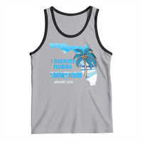 Funny I Survived Florida Snowstorm 2025 Tank Top Coconut Palm Tree