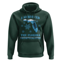 Funny I Survived The Florida Snowpocalypse 2025 Hoodie Snowflakes