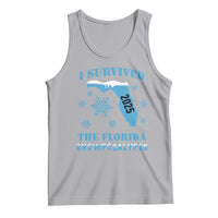 Funny I Survived The Florida Snowpocalypse 2025 Tank Top Snowflakes