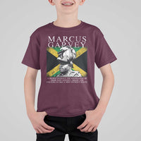 Marcus Garvey Quote T Shirt For Kid A People Without The Knowledge Of Their Past History Origin And Culture Jamaican Flag