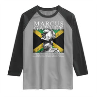 Marcus Garvey Quote Raglan Shirt A People Without The Knowledge Of Their Past History Origin And Culture Jamaican Flag