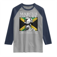 Marcus Garvey Quote Raglan Shirt A People Without The Knowledge Of Their Past History Origin And Culture Jamaican Flag