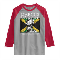 Marcus Garvey Quote Raglan Shirt A People Without The Knowledge Of Their Past History Origin And Culture Jamaican Flag