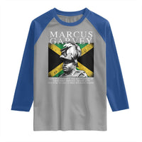 Marcus Garvey Quote Raglan Shirt A People Without The Knowledge Of Their Past History Origin And Culture Jamaican Flag