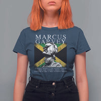 Marcus Garvey Quote T Shirt For Women A People Without The Knowledge Of Their Past History Origin And Culture Jamaican Flag