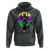 Funny Mardi Gras Rougarou Hoodie Beads Carnival Cryptids Of Louisiana
