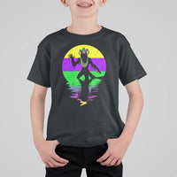 Funny Mardi Gras Rougarou T Shirt For Kid Beads Carnival Cryptids Of Louisiana