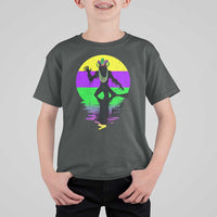 Funny Mardi Gras Rougarou T Shirt For Kid Beads Carnival Cryptids Of Louisiana