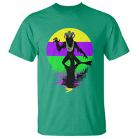 Funny Mardi Gras Rougarou T Shirt Beads Carnival Cryptids Of Louisiana