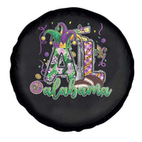 Funny Mardi Gras In Alabama AL Spare Tire Cover Moon Pie Jester Hat