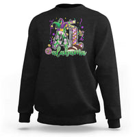 Funny Mardi Gras In Alabama AL Sweatshirt Moon Pie Jester Hat