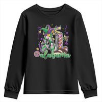 Funny Mardi Gras In Alabama AL Youth Sweatshirt Moon Pie Jester Hat