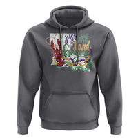 Funny Mardi Gras Louisiana Hoodie I Just Want To Be Loved Bayou Crawfish Beads