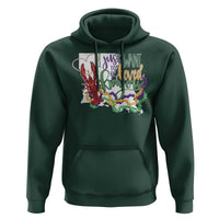 Funny Mardi Gras Louisiana Hoodie I Just Want To Be Loved Bayou Crawfish Beads