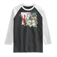 Funny Mardi Gras Louisiana Raglan Shirt I Just Want To Be Loved Bayou Crawfish Beads