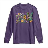 Funny Mardi Gras Nurse Krewe Healthcare Long Sleeve Shirt