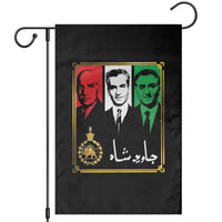 Pahlavi Kings of Iran Garden Flag Javid Shah Long live the King