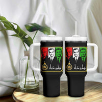 Pahlavi Kings of Iran Tumbler With Handle Javid Shah Long live the King