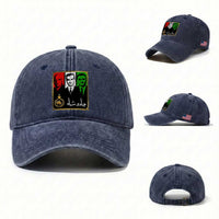 Pahlavi Kings of Iran Washed Cotton Baseball Cap Javid Shah Long live the King