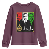 Pahlavi Kings of Iran Youth Sweatshirt Javid Shah Long live the King