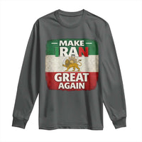Make Iran Great Again Long Sleeve Shirt MIGA Vintage Persian Lion Flag