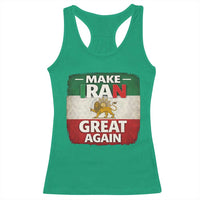 Make Iran Great Again Racerback Tank Top MIGA Vintage Persian Lion Flag