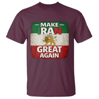 Make Iran Great Again T Shirt MIGA Vintage Persian Lion Flag