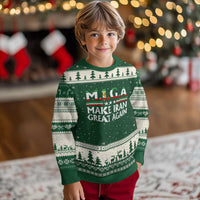 Make Iran Great Again Ugly Christmas Sweater MIGA Emblem Of Iran Persian Lion Flag