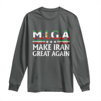 Make Iran Great Again Long Sleeve Shirt MIGA Emblem Of Iran Persian Lion Flag