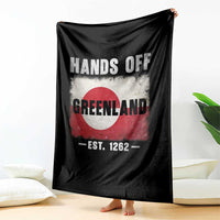 Hands Off Greenland Throw Blanket Greenland EST 1262 Political Protest