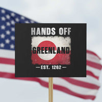 Hands Off Greenland Protest Sign Greenland EST 1262 Political Protest