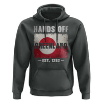 Hands Off Greenland Hoodie Greenland EST 1262 Political Protest