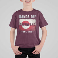 Hands Off Greenland T Shirt For Kid Greenland EST 1262 Political Protest