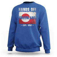 Hands Off Greenland Sweatshirt Greenland EST 1262 Political Protest