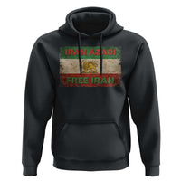 Iran Azadi Lion Sun Sword Flag Free Iran Revolution Hoodie