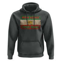 Iran Azadi Lion Sun Sword Flag Free Iran Revolution Hoodie