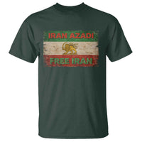 Iran Azadi Lion Sun Sword Flag Free Iran Revolution T Shirt