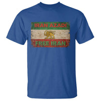 Iran Azadi Lion Sun Sword Flag Free Iran Revolution T Shirt