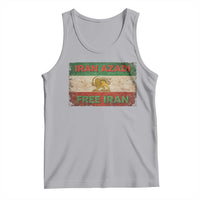 Iran Azadi Lion Sun Sword Flag Free Iran Revolution Tank Top