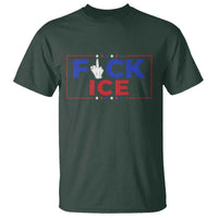 Funny Fck Ice T Shirt Immigration Activist Anti Deportation Middle Finger Graphic
