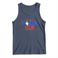 Funny Fck Ice Tank Top Immigration Activist Anti Deportation Middle Finger Graphic