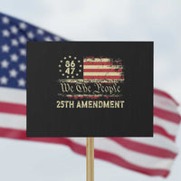 8647 Resist 25th Amendment Protest Sign Vintage American Flag