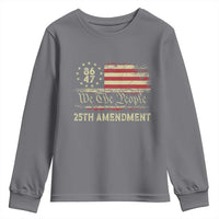 8647 Resist 25th Amendment Youth Sweatshirt Vintage American Flag