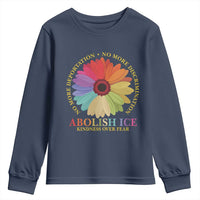 Abolish Ice Youth Sweatshirt No More Deportation No More Discrimmination Kindness Over Fear