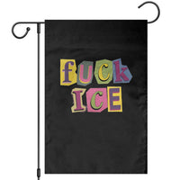 Fck Ice Garden Flag Immigration Activist Magazine Cutout Paper Graphic