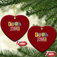 Fck Ice Ceramic Ornament Immigration Activist Magazine Cutout Paper Graphic