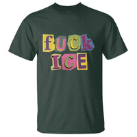 Fck Ice T Shirt Immigration Activist Magazine Cutout Paper Graphic
